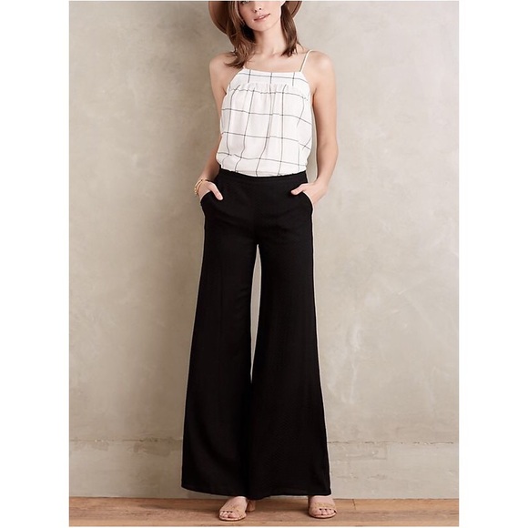 Anthropologie Pants - Elevenses | Anthro Wide Leg Black Pants FINAL